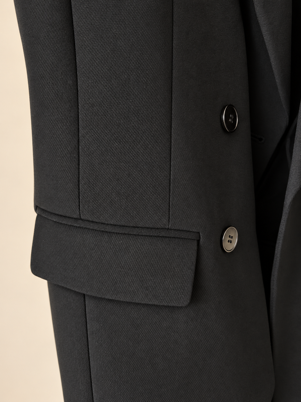 Veste Longue Signature – Noir