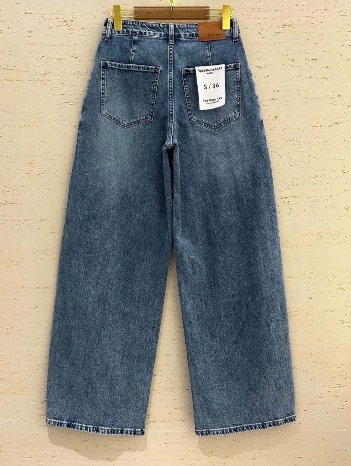 Jean Wide Leg Sabria bleu - détail face