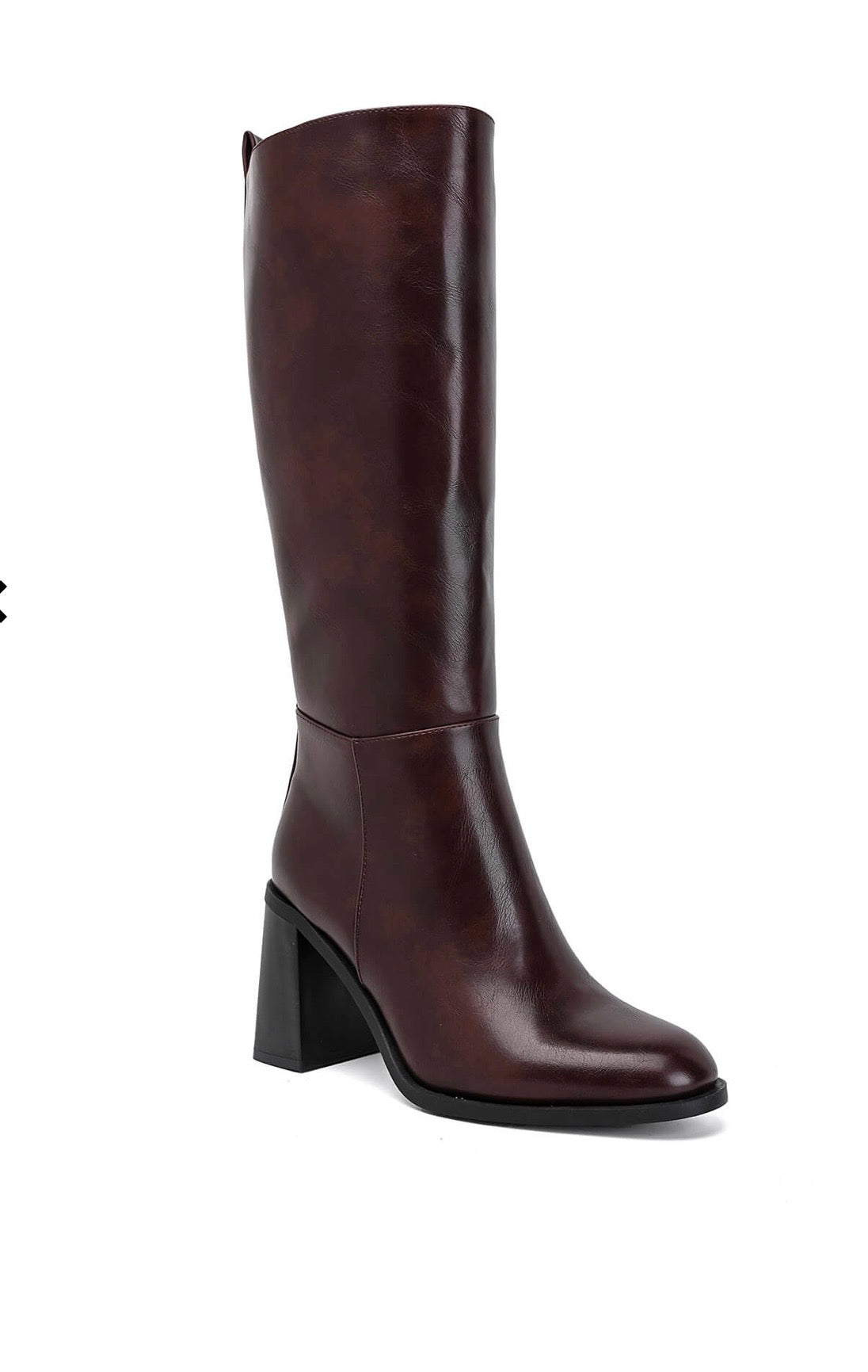 Botte SIENNA marron vue de trois quarts